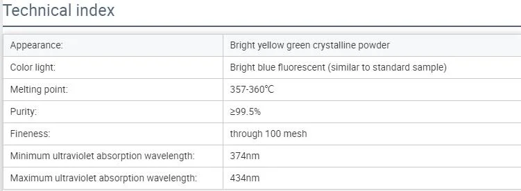 Optical Brightener Ob-1 for High Temperature Plastics